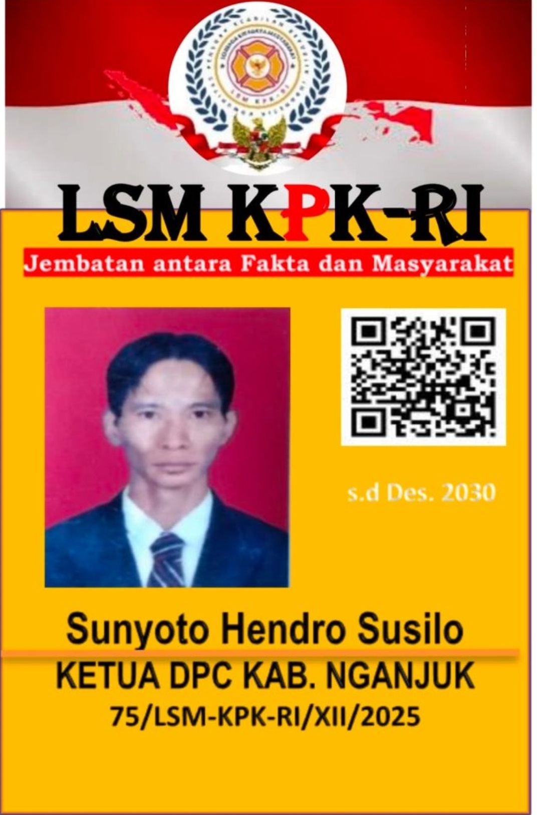 LSM KPK-RI DPC Nganjuk, Batasan Jumlah Calon Pilkades Serentak Sesuai PP 16 Tahun 2026